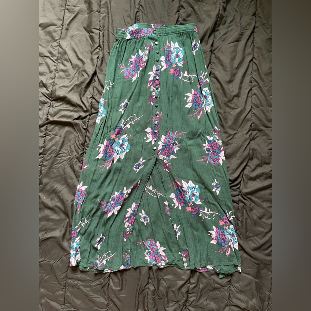 Womens long floral skirt